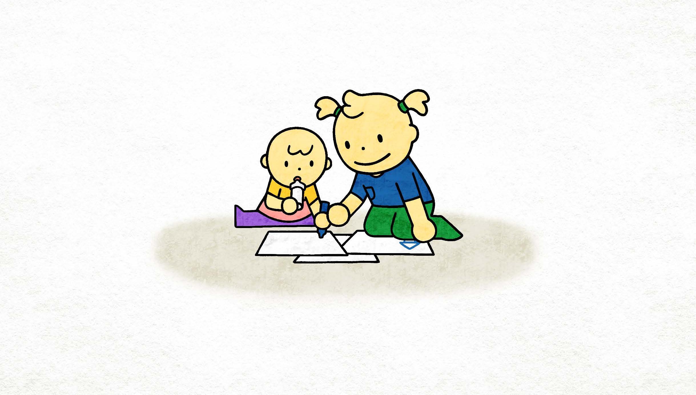 Help her color, help her dream.